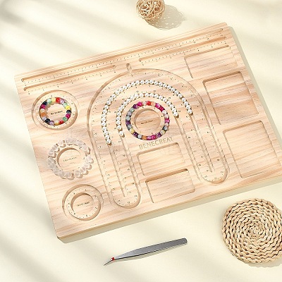 1Pc Bamboo Bead Design Board TOOL-YW0001-41-1