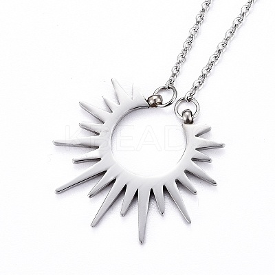 Non-Tarnish 304 Stainless Steel Pendant Necklaces LS-NJEW-Z007-01P-1