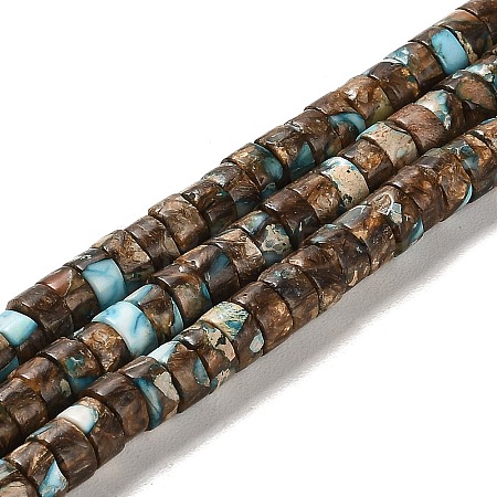 Synthetic Regalite/Imperial Jasper/Sea Sediment Jasper Beads Strands G-F765-N01-02-1