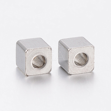 Tarnish Resistant 304 Stainless Steel Beads STAS-F148-5x5-06P-1