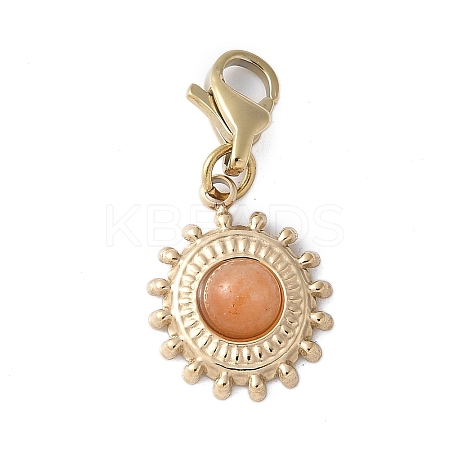 304 Stainless Steel Oval Pendant Decoration STAS-S165-04A-G-1
