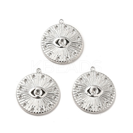 Tarnish Resistant 304 Stainless Steel Pendants Rhinestone Setting STAS-I197-022P-1