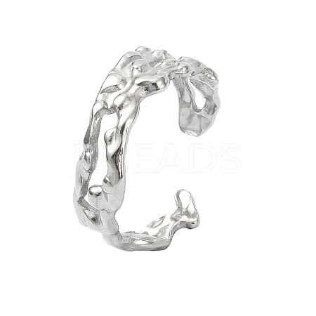 304 Stainless Steel Cuff Rings RJEW-M019-58P-1