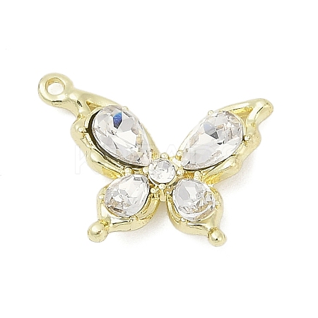 Alloy Pendants with Rhinestone PALLOY-R151-53G-1