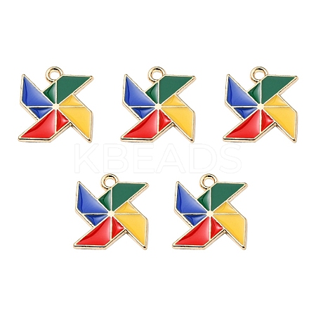 Alloy Enamel Pendants ENAM-YW0002-35A-1