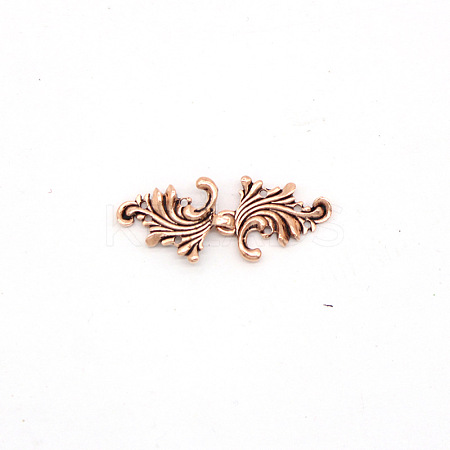 Eco-Friendly Zinc Alloy Hook Clasps LS-PALLOY-WH0031-03R-1