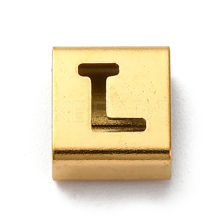Ion Plating(IP) 304 Stainless Steel Square Slide Charms STAS-L132-23L-G-1