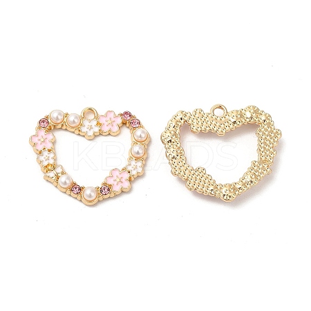 Alloy Enamel Pendants ENAM-C005-25G-01-1