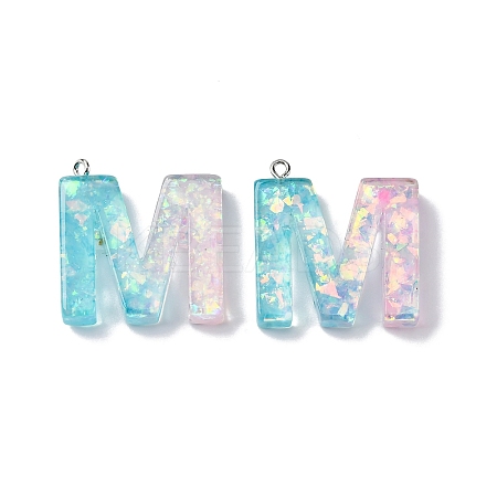 Transparent Epoxy Resin Pendants CRES-XCP0001-32M-1