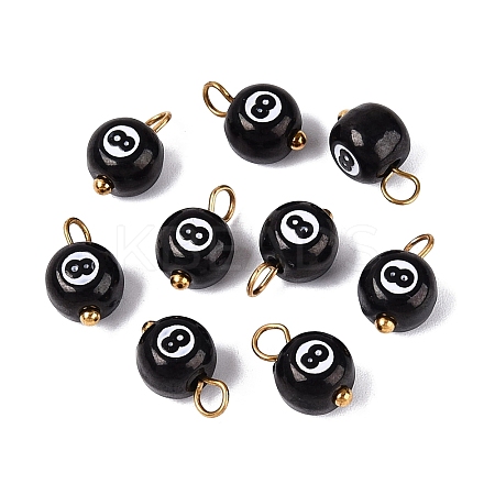 304 Stainless Steel Enamel Pendants STAS-U054-05G-1