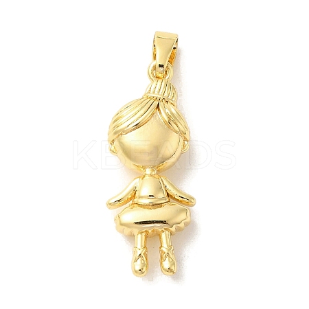 Brass Pendants KK-Z073-12G-1
