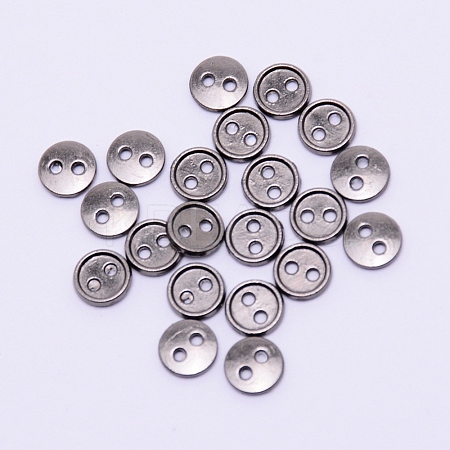 Alloy Mini Buttons PALLOY-WH0076-49B-B-1