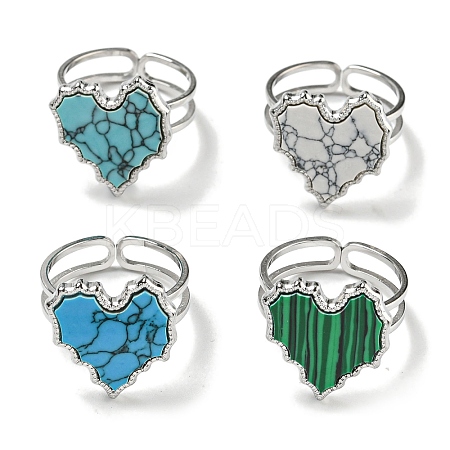 304 Stainless Steel Open Cuff Rings RJEW-C079-01P-1