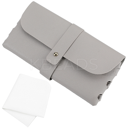 1Pc Rectangle Shape PVC Leather Eyeglass Cases AJEW-CN0003-63C-1