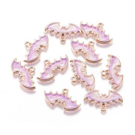 Zinc Alloy Enamel Pendants PALLOY-WH0070-30G-C-1