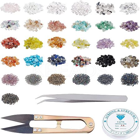 DIY Stretch Bracelets Making Kits DIY-CA0002-37-1