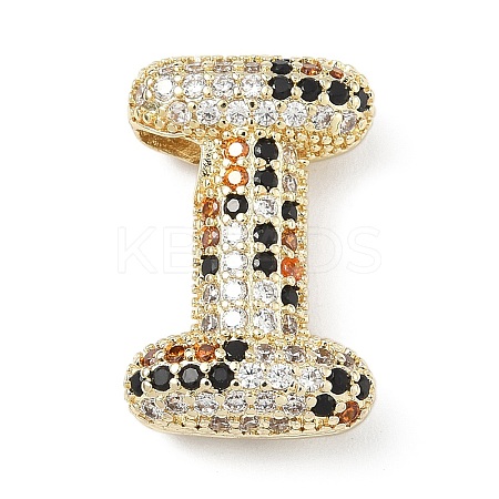 Brass Micro Pave Cubic Zirconia Pendants KK-Z108-02G-I-1