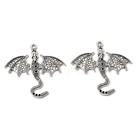Tibetan Style Alloy Pendant Rhinestone Settings TIBEP-K001-01AS-1
