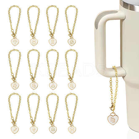 1 Set Alloy Enamel Wine Glass Charms HJEW-TA0001-16A-1