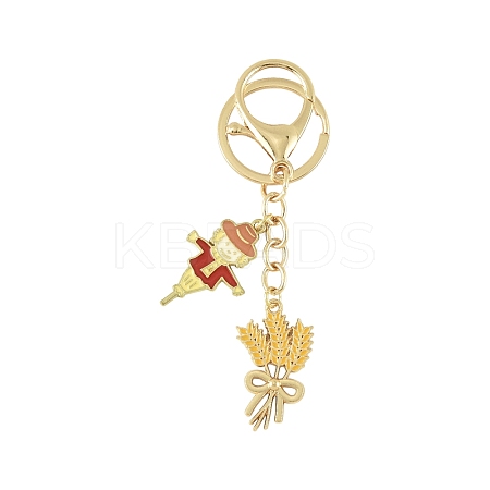 3Pcs Alloy Enamel Keychains KEYC-FS00042-01-1
