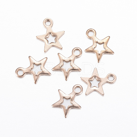 Ion Plating(IP) 304 Stainless Steel Charms LS-X-STAS-H392-01RG-1