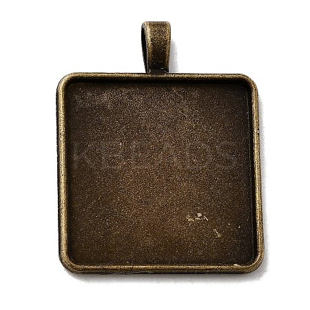 Vintage Tibetan Style Alloy Pendant Cabochon Settings TIBEP-M018-98AB-NF-1