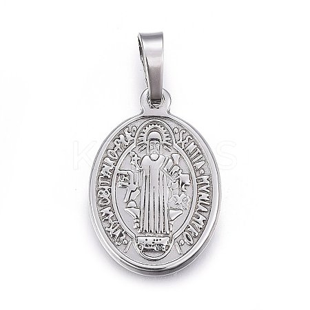 Non-Tarnish 201 Stainless Steel Pendants STAS-F177-05P-1