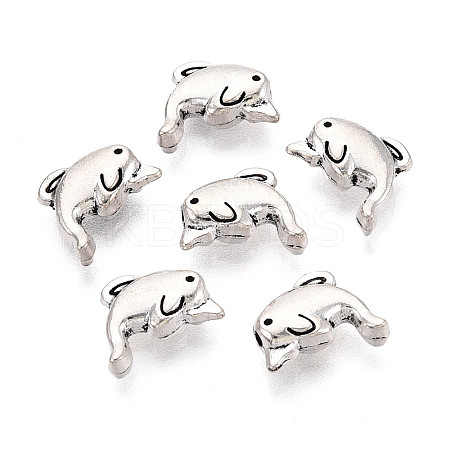 Tibetan Style Alloy Beads TIBEB-T004-11AS-1