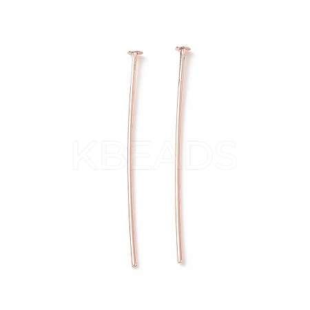 Brass Flat Head Pins KK-WH0058-03B-RG-1