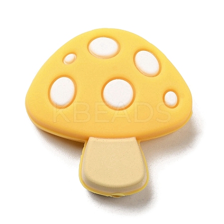 Mushroom Food Grade Eco-Friendly Silicone Focal Beads LS-SIL-Z005-01D-1