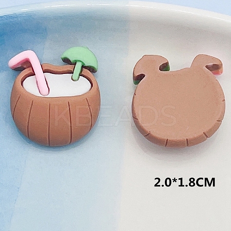 Opaque Resin Decoden Cabochons OHAR-PW0001-496C-1