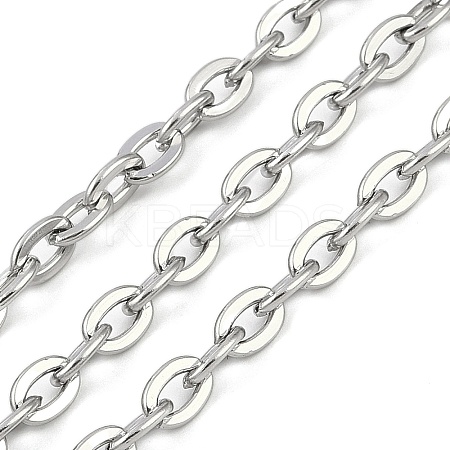 Non-Tarnish 304 Stainless Steel Link Chains CHS-A013-05P-1