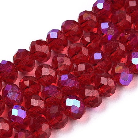 Electroplate Glass Beads Strands EGLA-A034-T10mm-L20-1