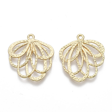 Alloy Hammered Pendants PALLOY-S132-016-1