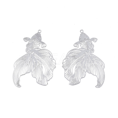 201 Stainless Steel Pendants STAS-N102-24P-1