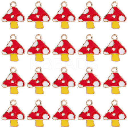 120Pcs Autumn Theme Alloy Enamel Charms ENAM-SC0005-86-1