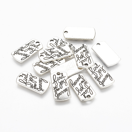 Tibetan Style Alloy Rectangle Pendants LS-X-TIBEP-Q043-049-RS-1
