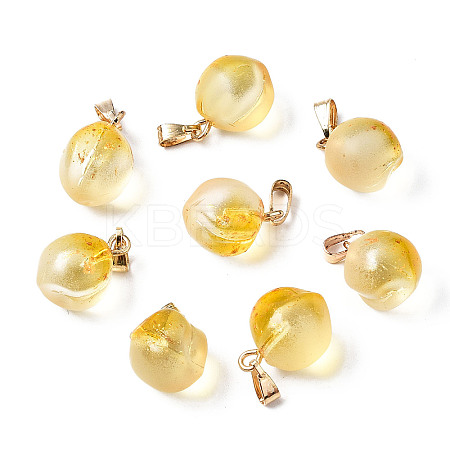 Two Tone Transparent Spray Painted Glass Pendants LS-X-GLAA-N035-015-C04-1