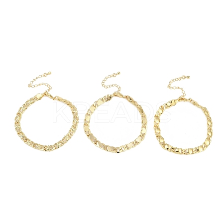 Rack Plating Brass Bracelets for Women BJEW-K244-06G-1