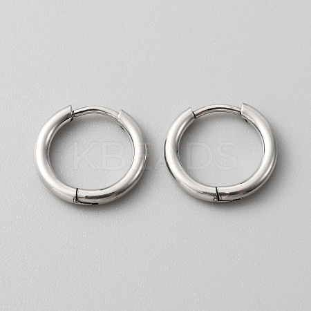 Stainless Steel Huggie Hoop Earrings with 316 Stainless Steeland Pins for Women EJEW-TAC0018-08A-1