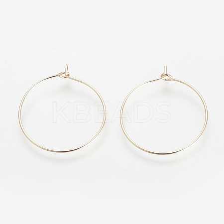 Brass Hoop Earrings KK-S327-11KC-1