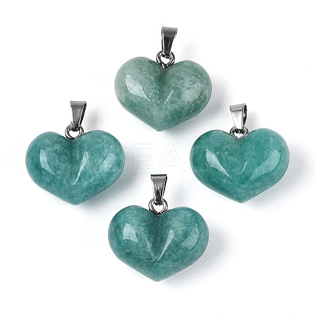 Natural Amazonite Chunky Pendants G-T143-19G-1