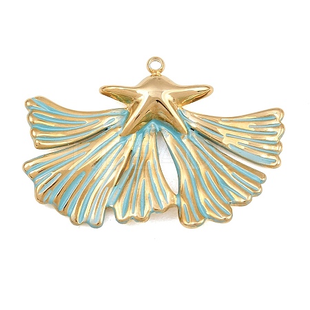 304 Stainless Steel with Enamel Pendants SA-CBA4809-18G-02-1