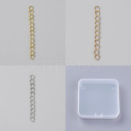 150Pcs 3 Colors Zinc Alloy Chain Extender FIND-LP0008-29-1