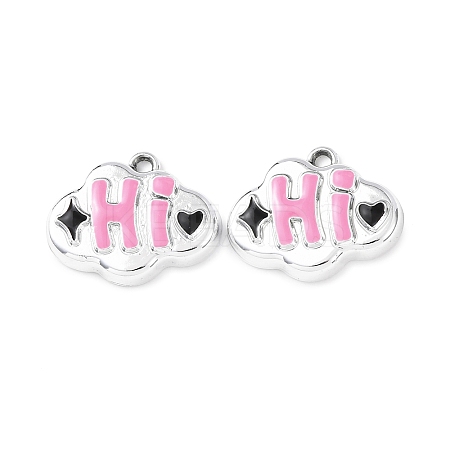 Alloy Enamel Pendants ENAM-K076-23P-1