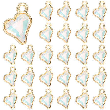 64Pcs Glass Charms FIND-SC0015-33A-1