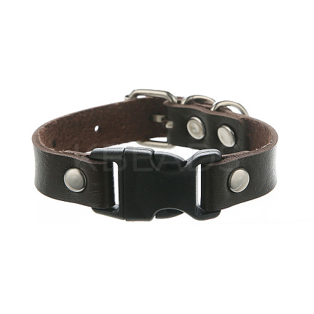 Imitation Leather & Alloy & Plastic Bracelets for Men Women FS-WG10CE2-12-1