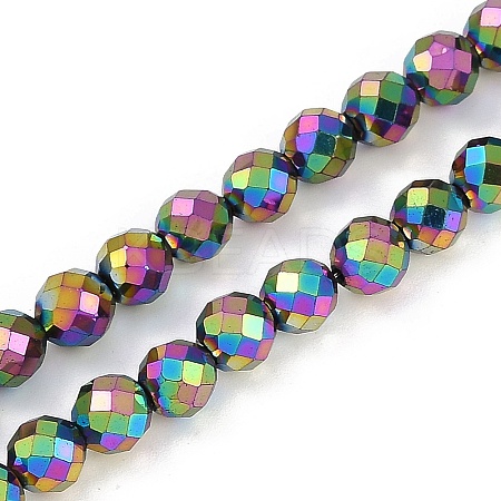 Electroplated Synthetic Non-magnetic Hematite Beads Strands G-H072-B01-01B-1