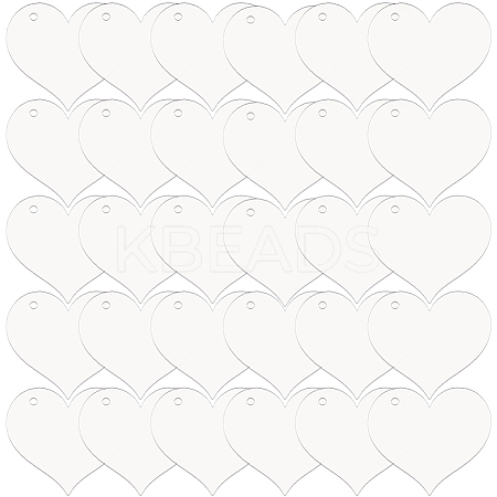 30Pcs Transparent Acrylic Pendants OACR-SC0002-30A-1