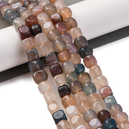 Natural Dragon Veins Agate Beads Strands G-G177-E13-01-1